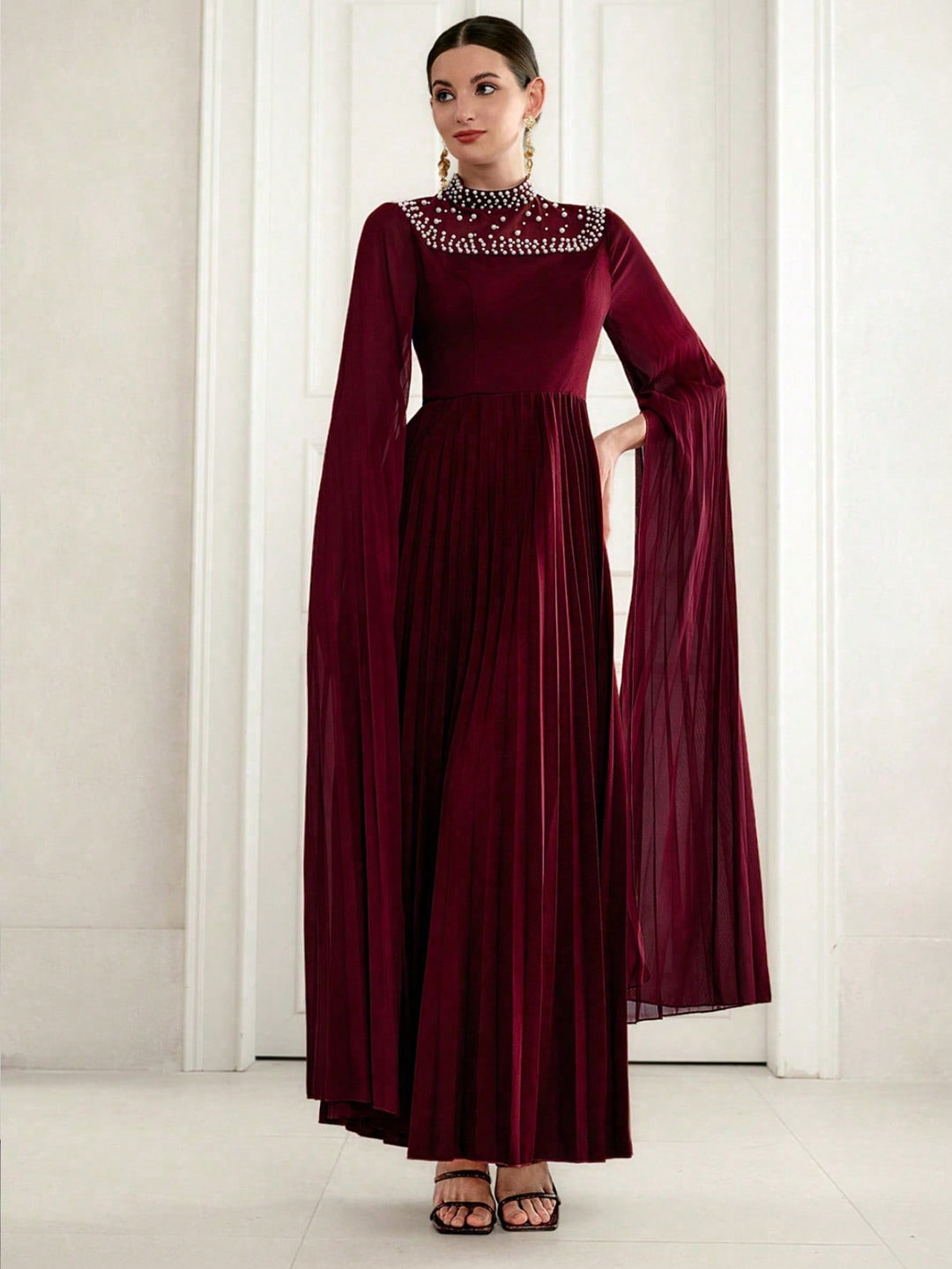 Rochie maxi SHEIN, vișiniu