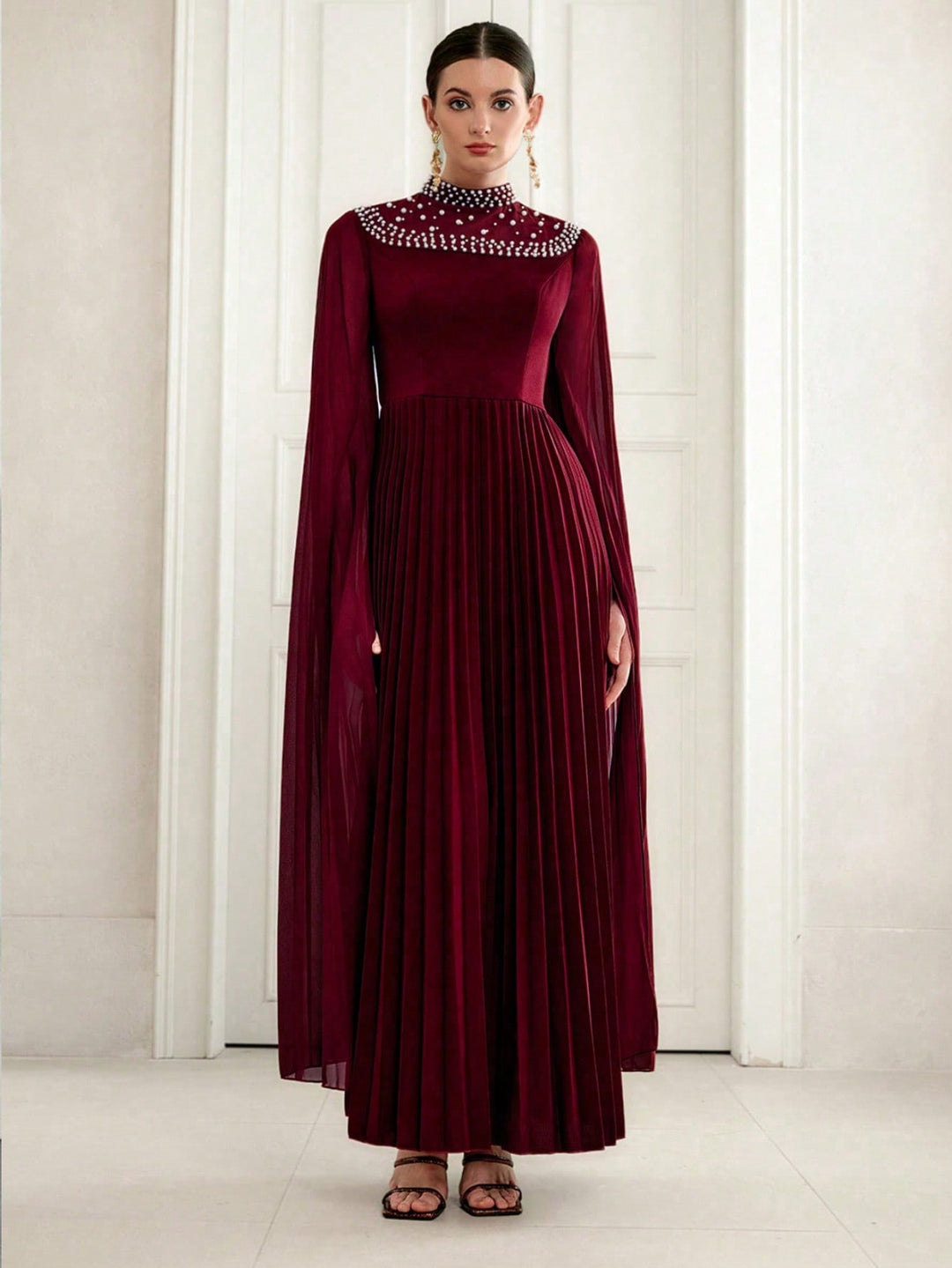 Rochie maxi SHEIN, vișiniu