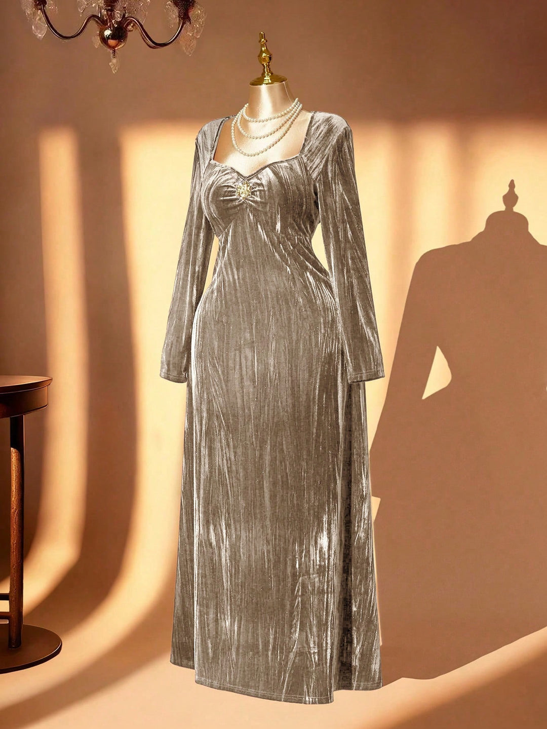 Rochie SHEIN, kaki