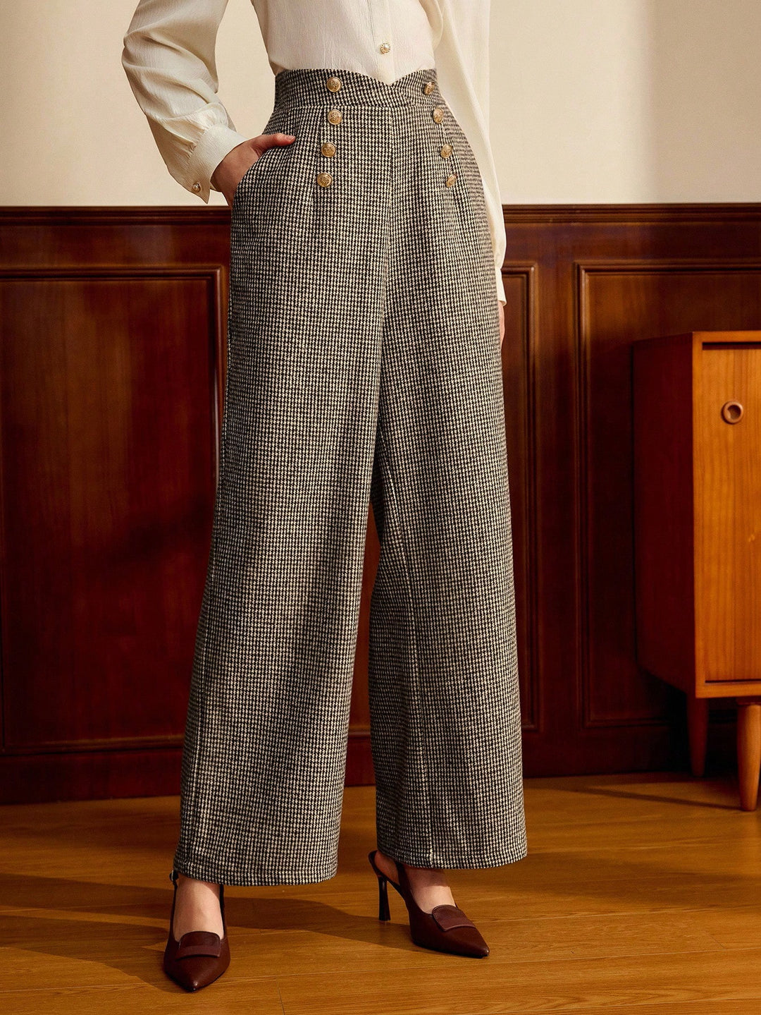Pantaloni SHEIN, negru
