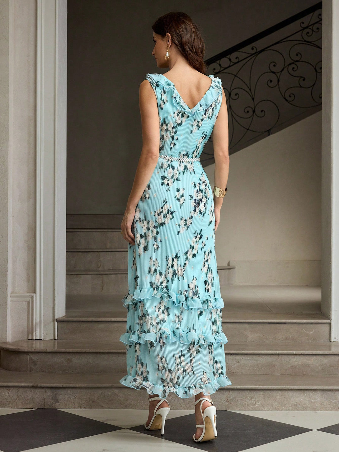 Rochie midi SHEIN, mix culori