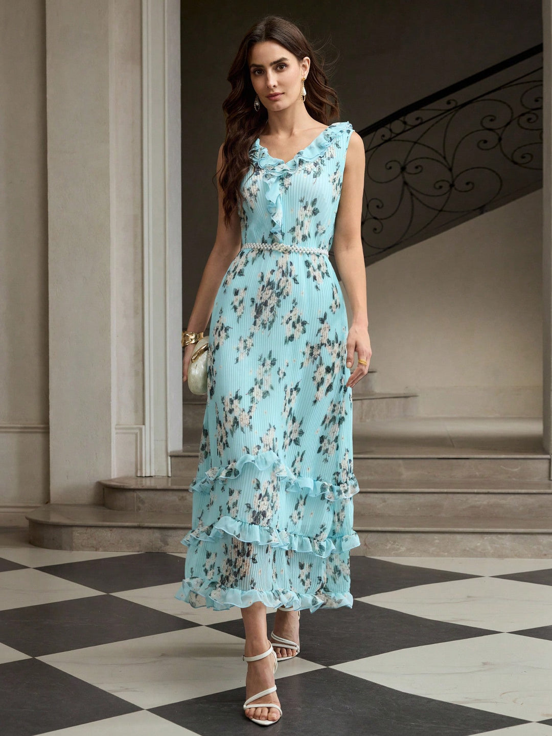Rochie midi SHEIN, mix culori