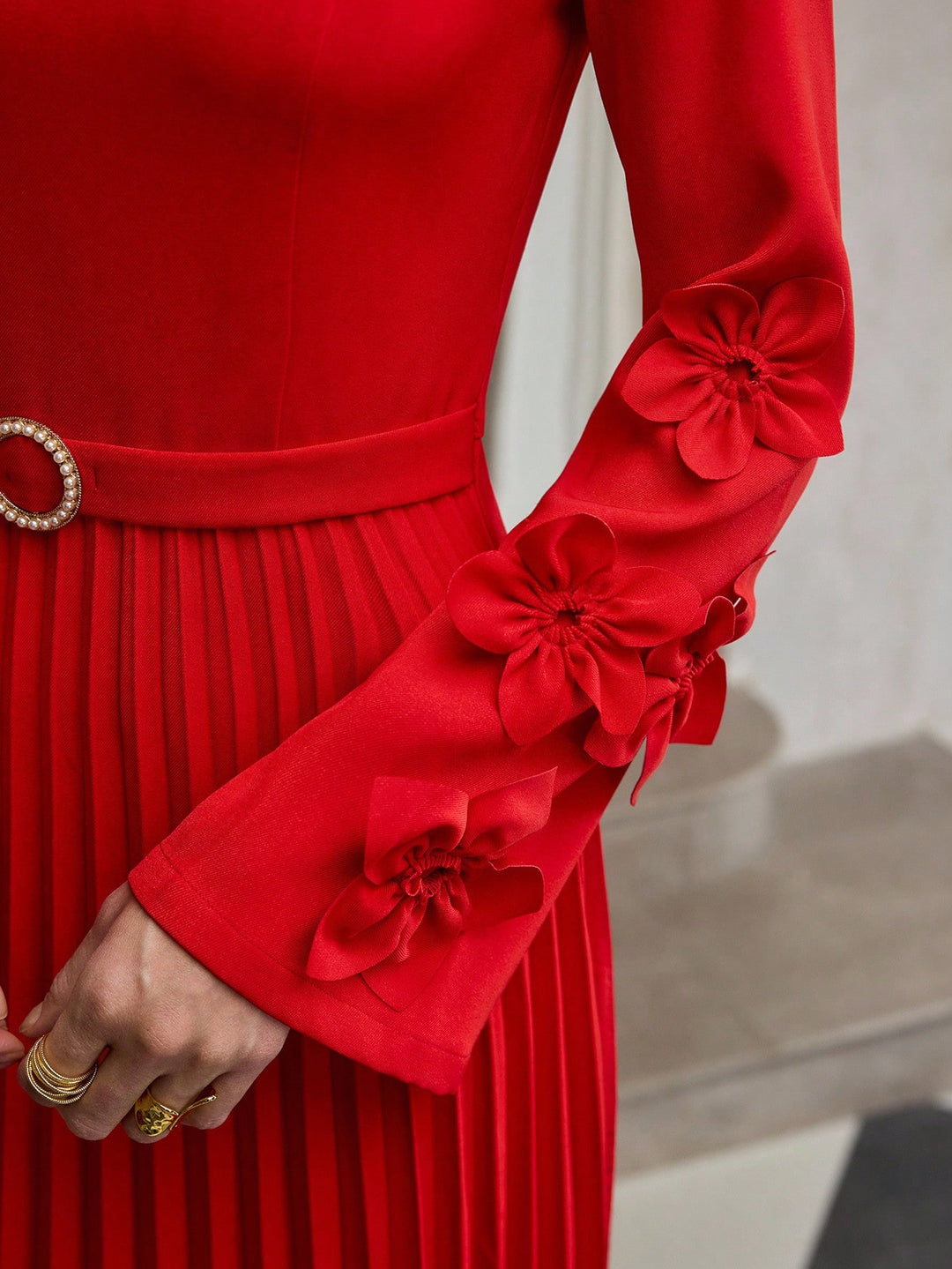 Rochie midi SHEIN, roșu