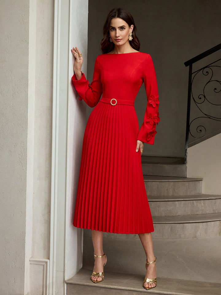 Rochie midi SHEIN, roșu