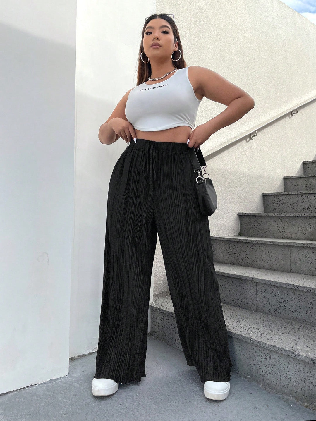 Pantaloni SHEIN, negru