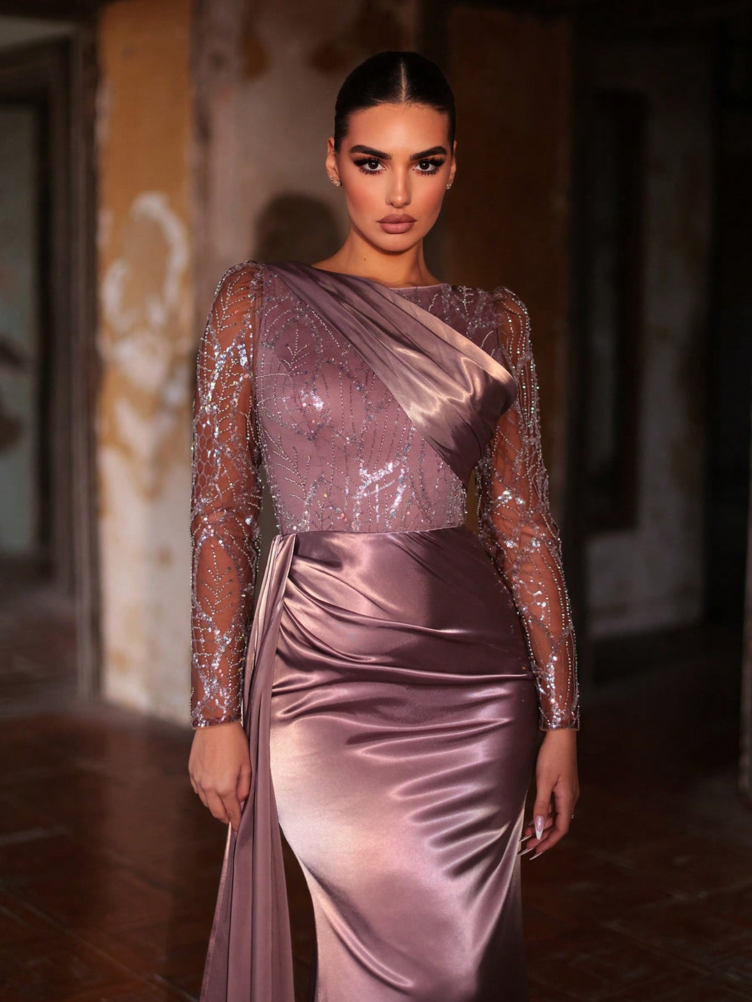 Rochie SHEIN, maro