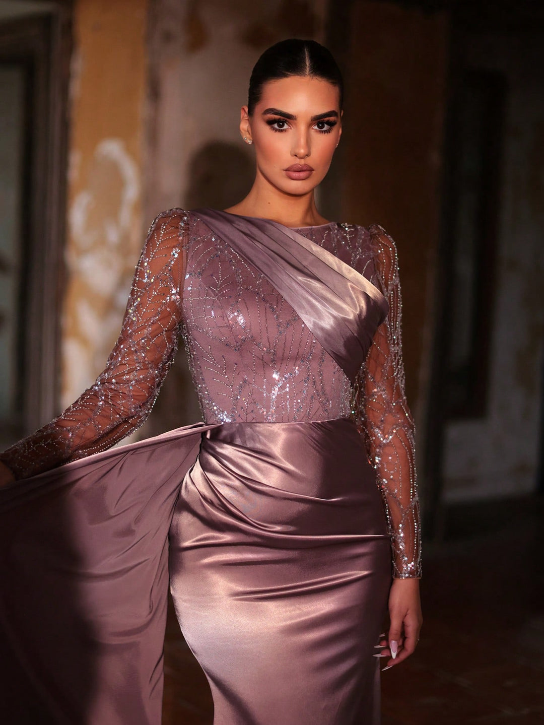 Rochie SHEIN, maro