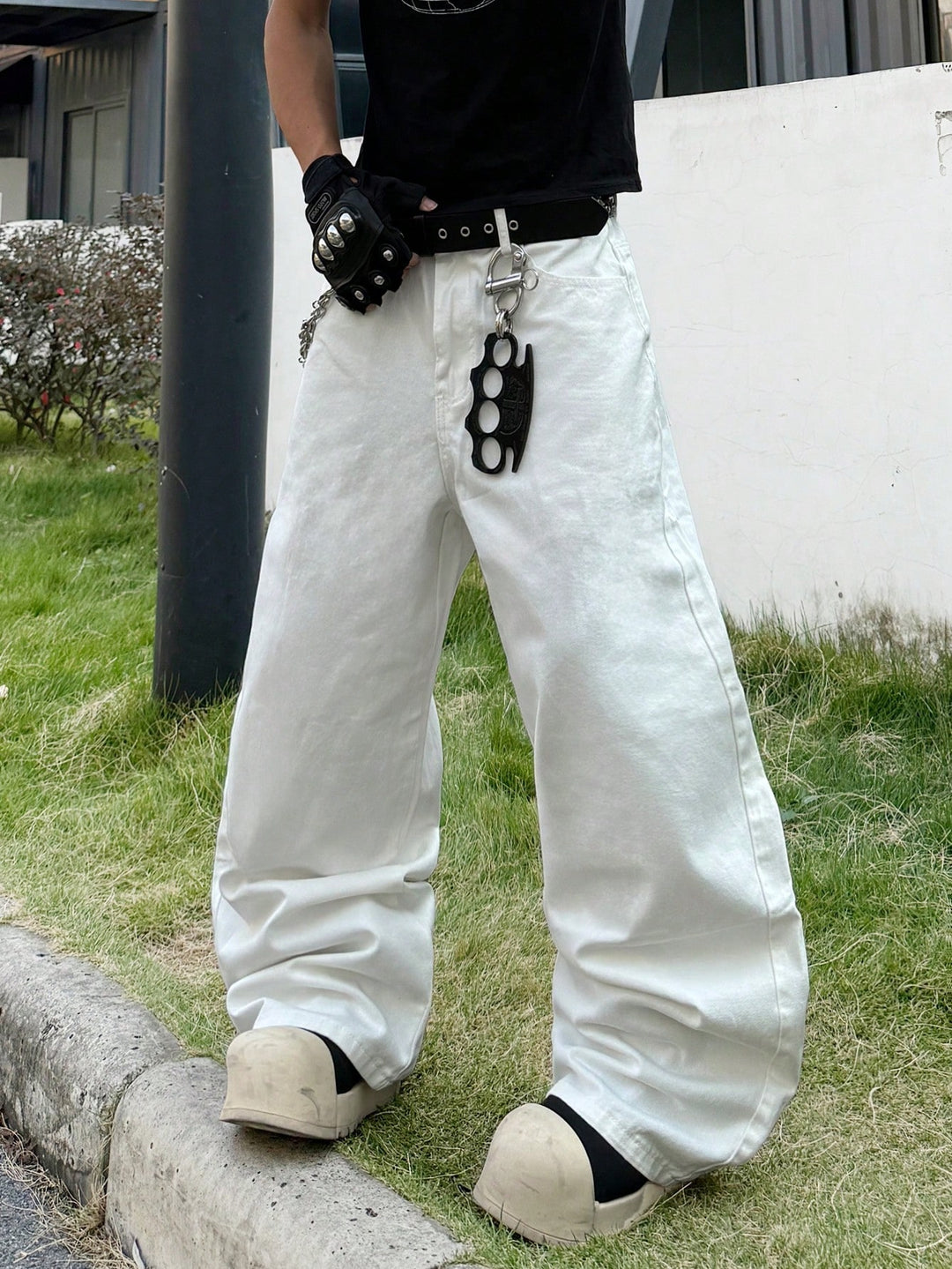 Jeans SHEIN, alb