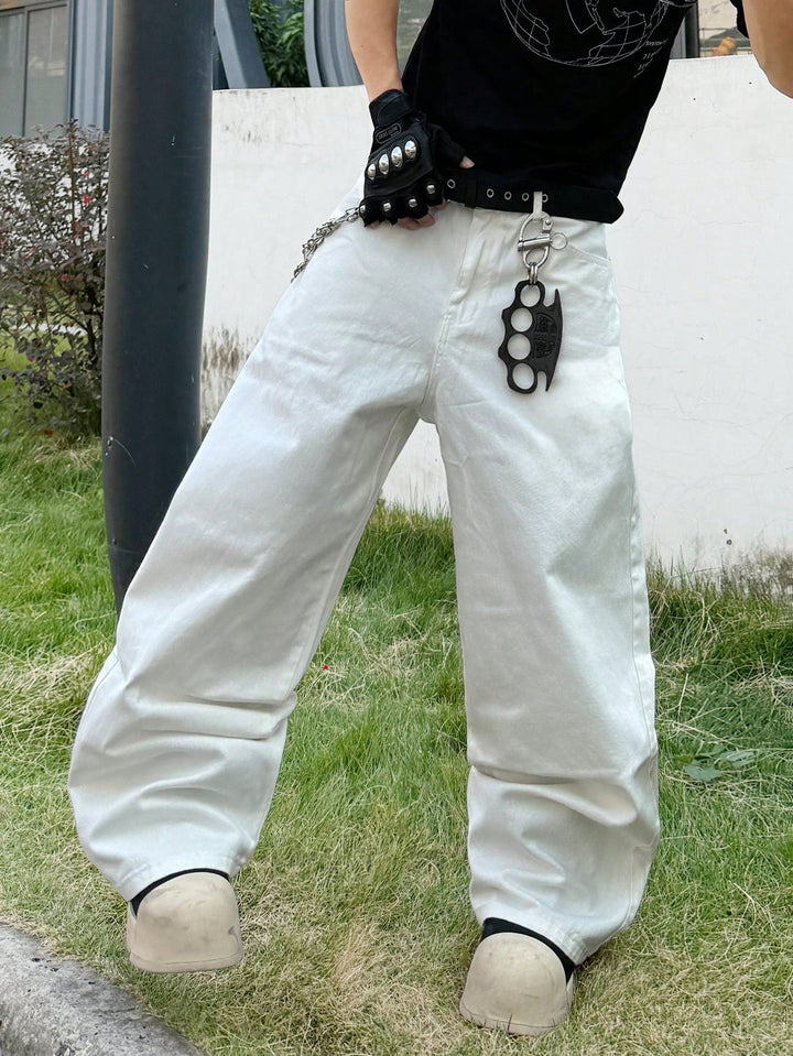 Jeans SHEIN, alb