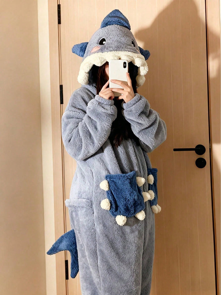 Salopetă de pijama SHEIN, albastru