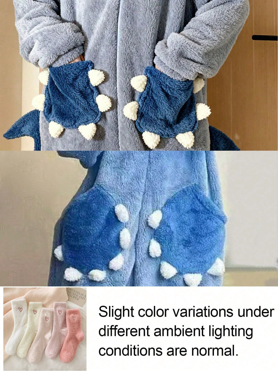 Salopetă de pijama SHEIN, albastru