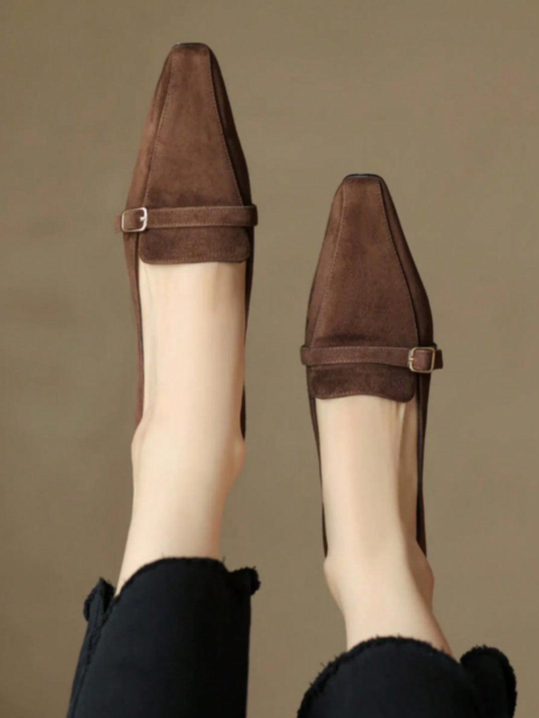 Pantofi cu toc SHEIN, maro
