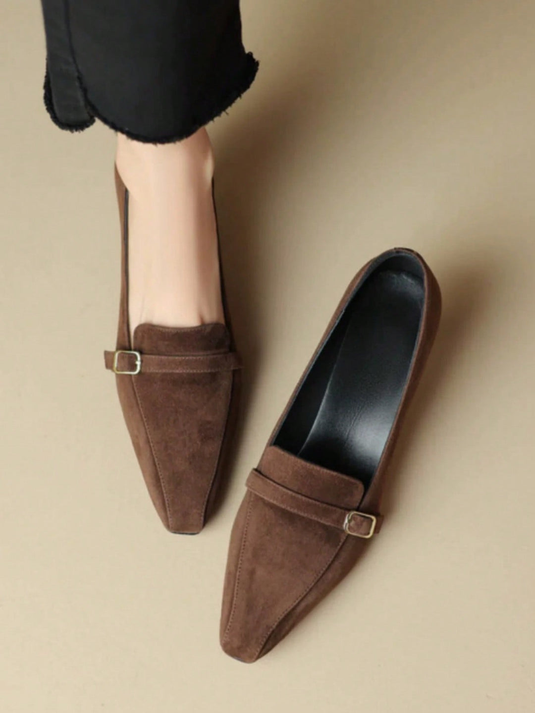 Pantofi cu toc SHEIN, maro