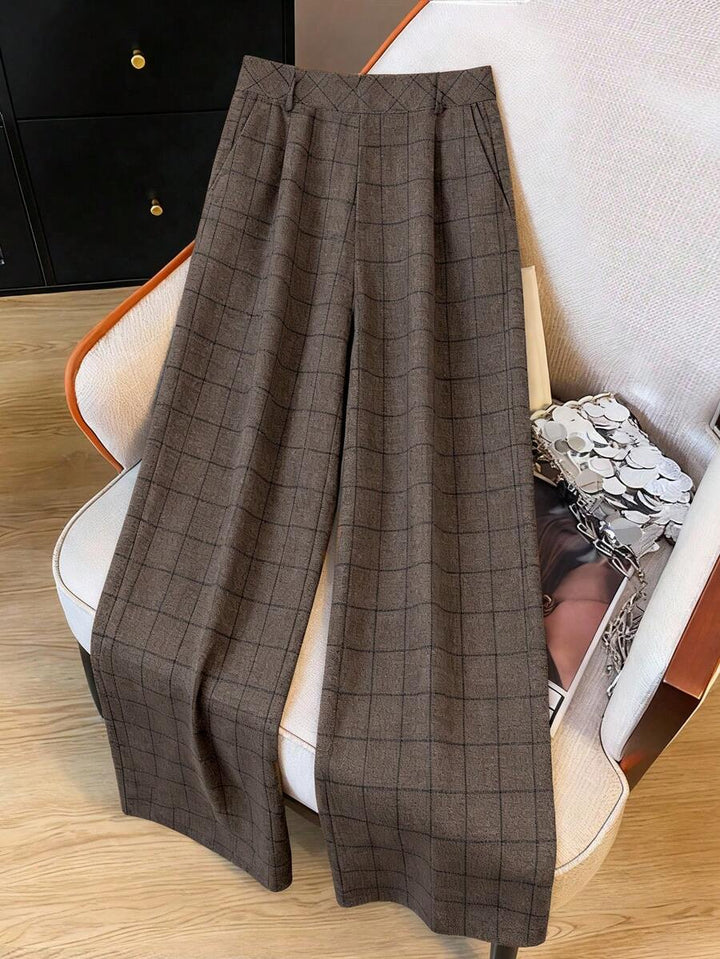 Pantaloni SHEIN, maro