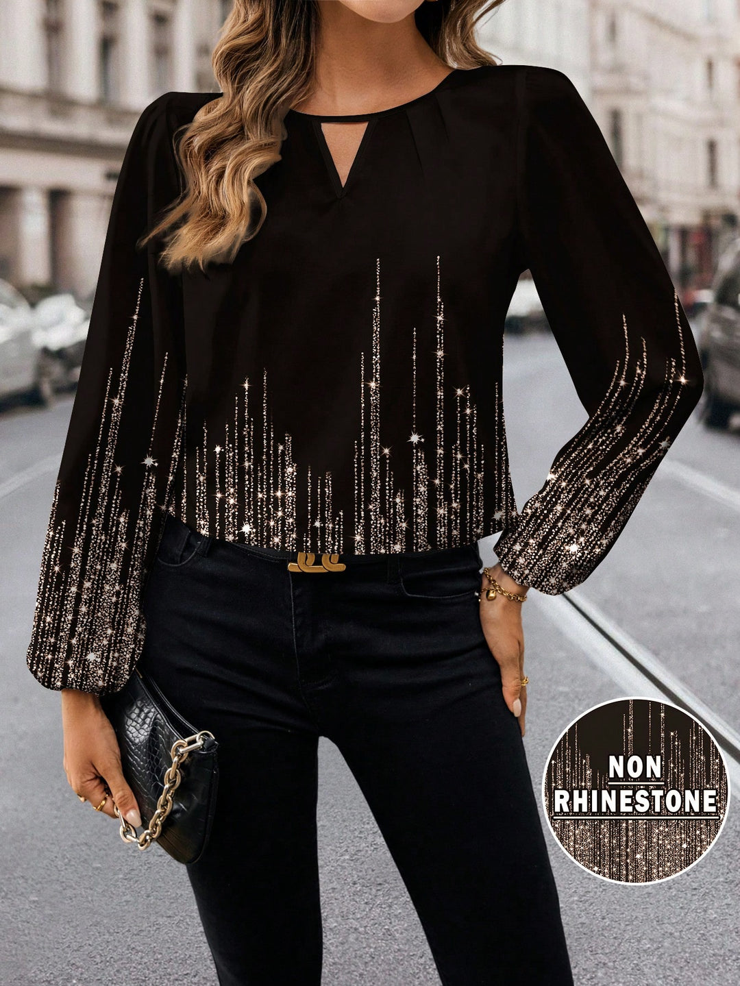 Cămașă casual SHEIN, negru