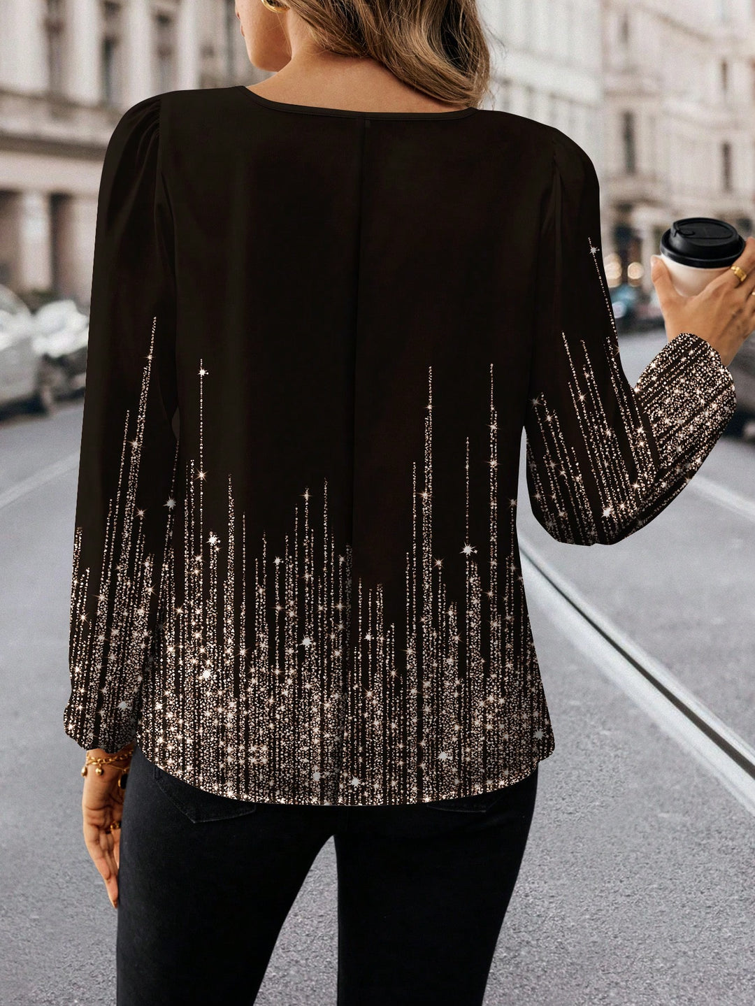 Cămașă casual SHEIN, negru