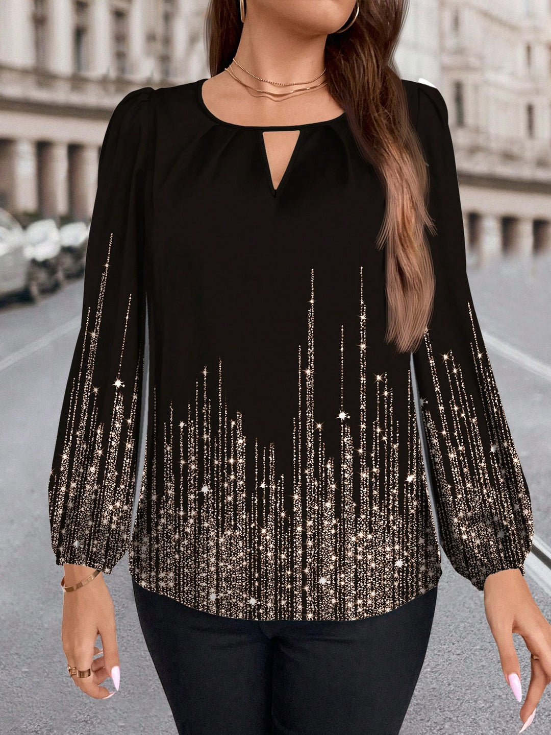 Cămașă casual SHEIN, negru