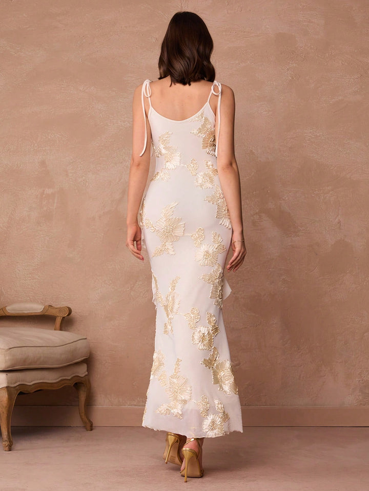 Rochie maxi SHEIN, bej