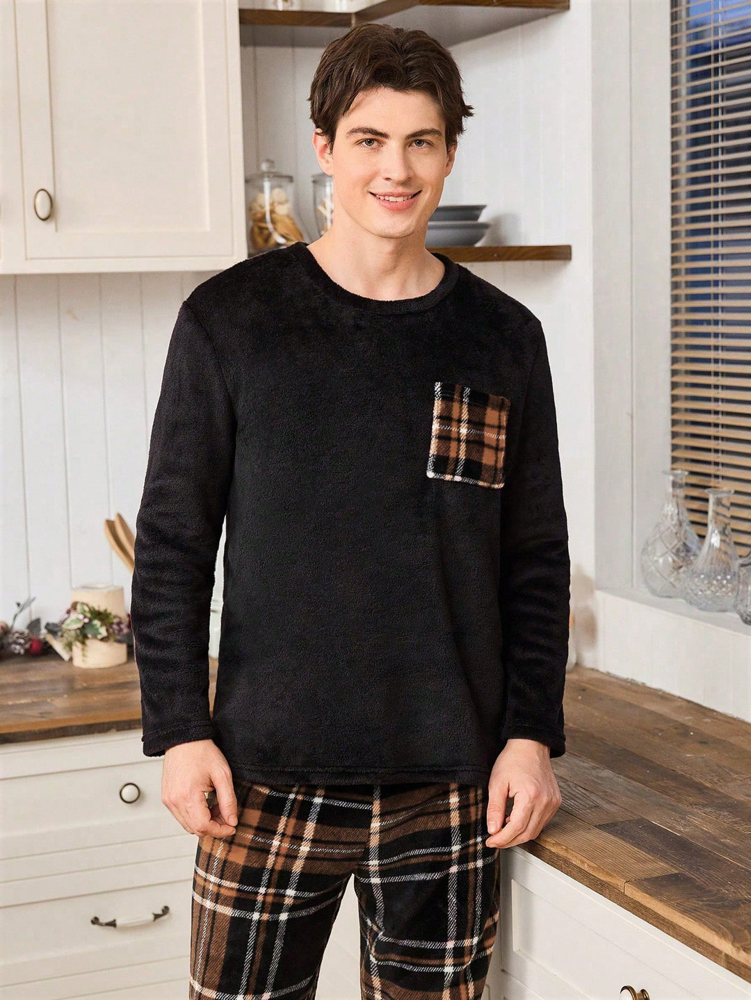 Pijamale SHEIN, negru