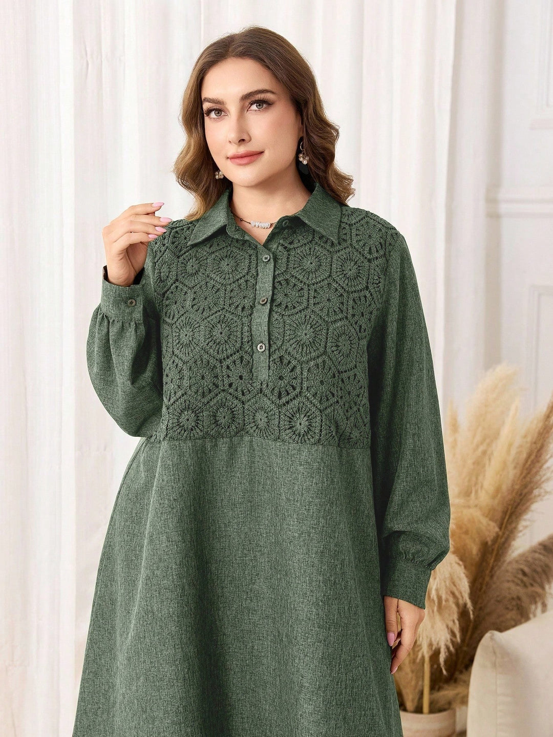 Rochie maxi SHEIN, verde