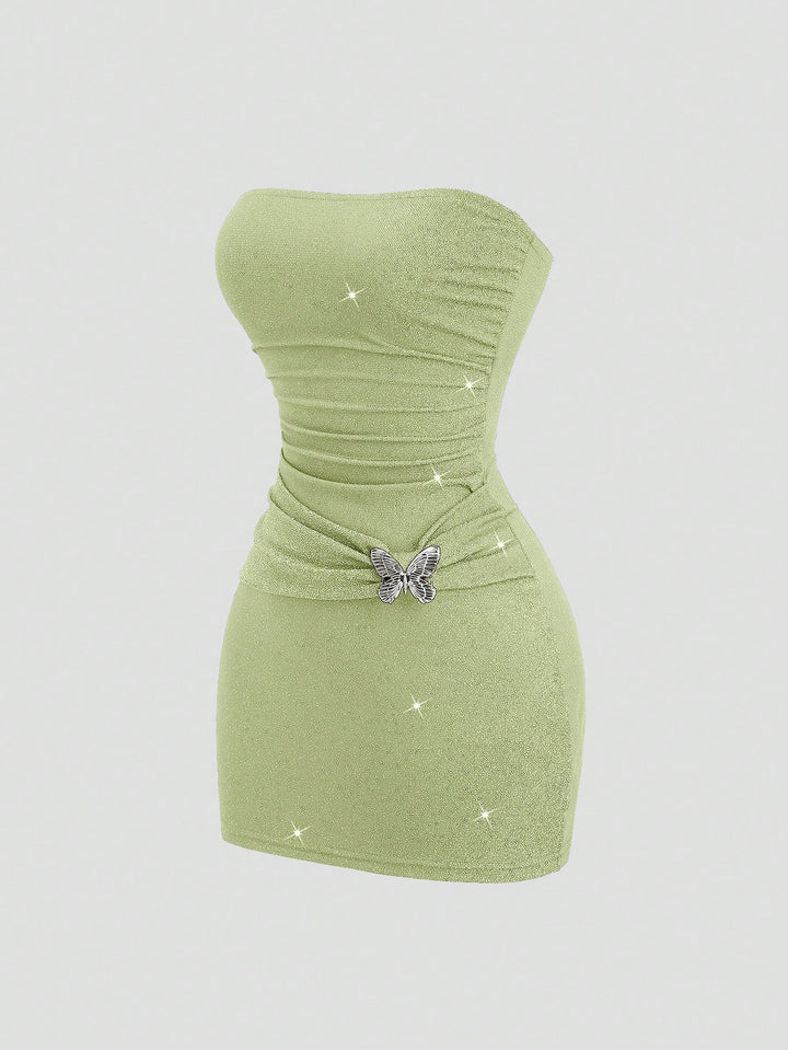 Rochie mini SHEIN, verde