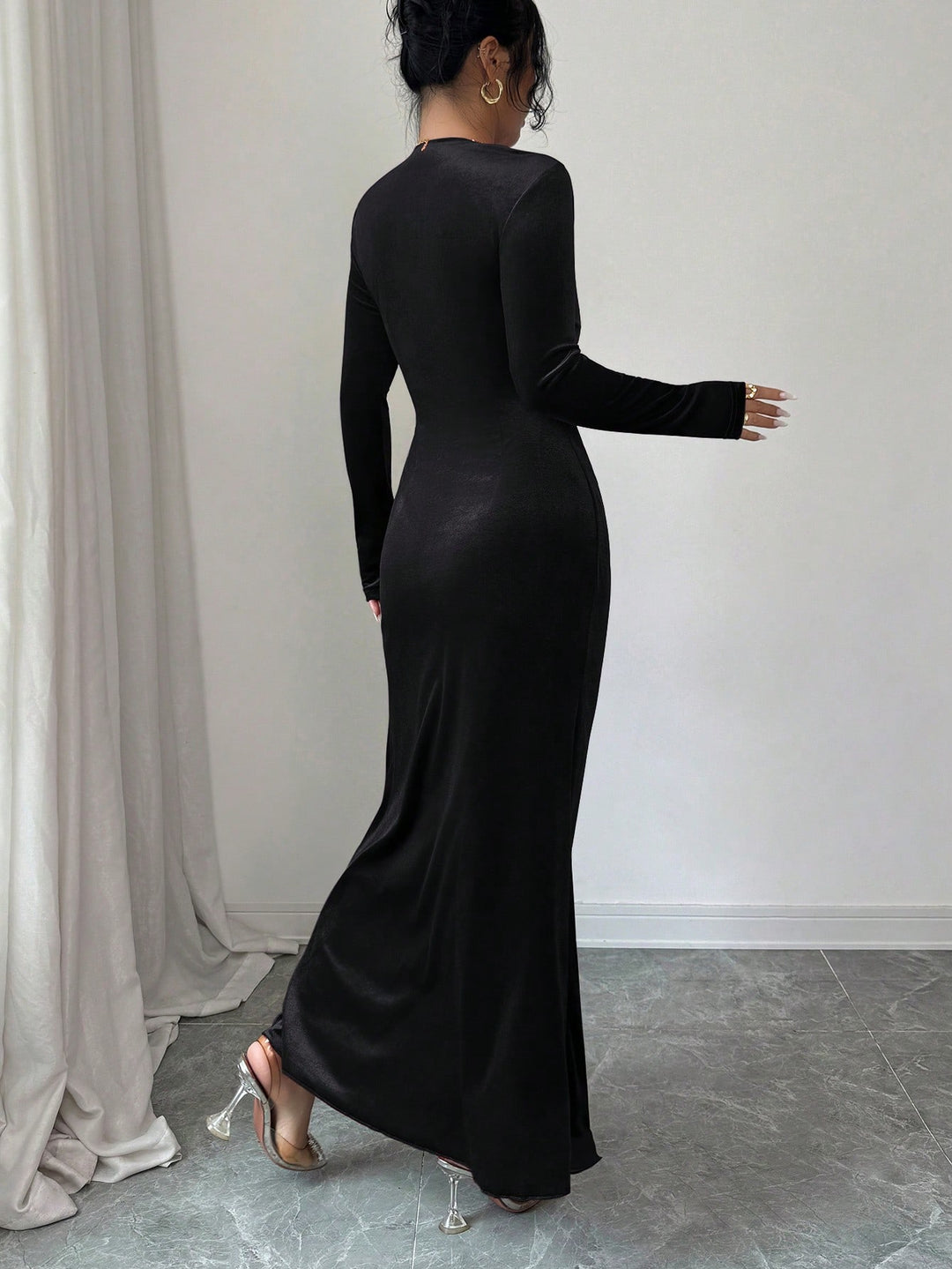 Rochie maxi SHEIN, negru