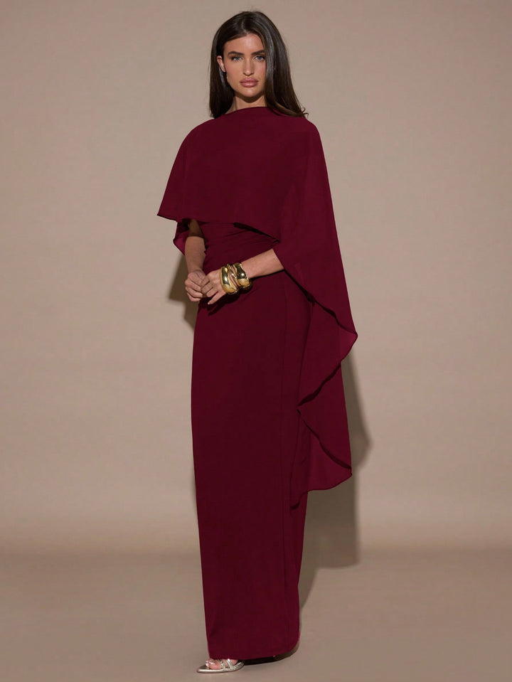 Rochie maxi SHEIN, vișiniu