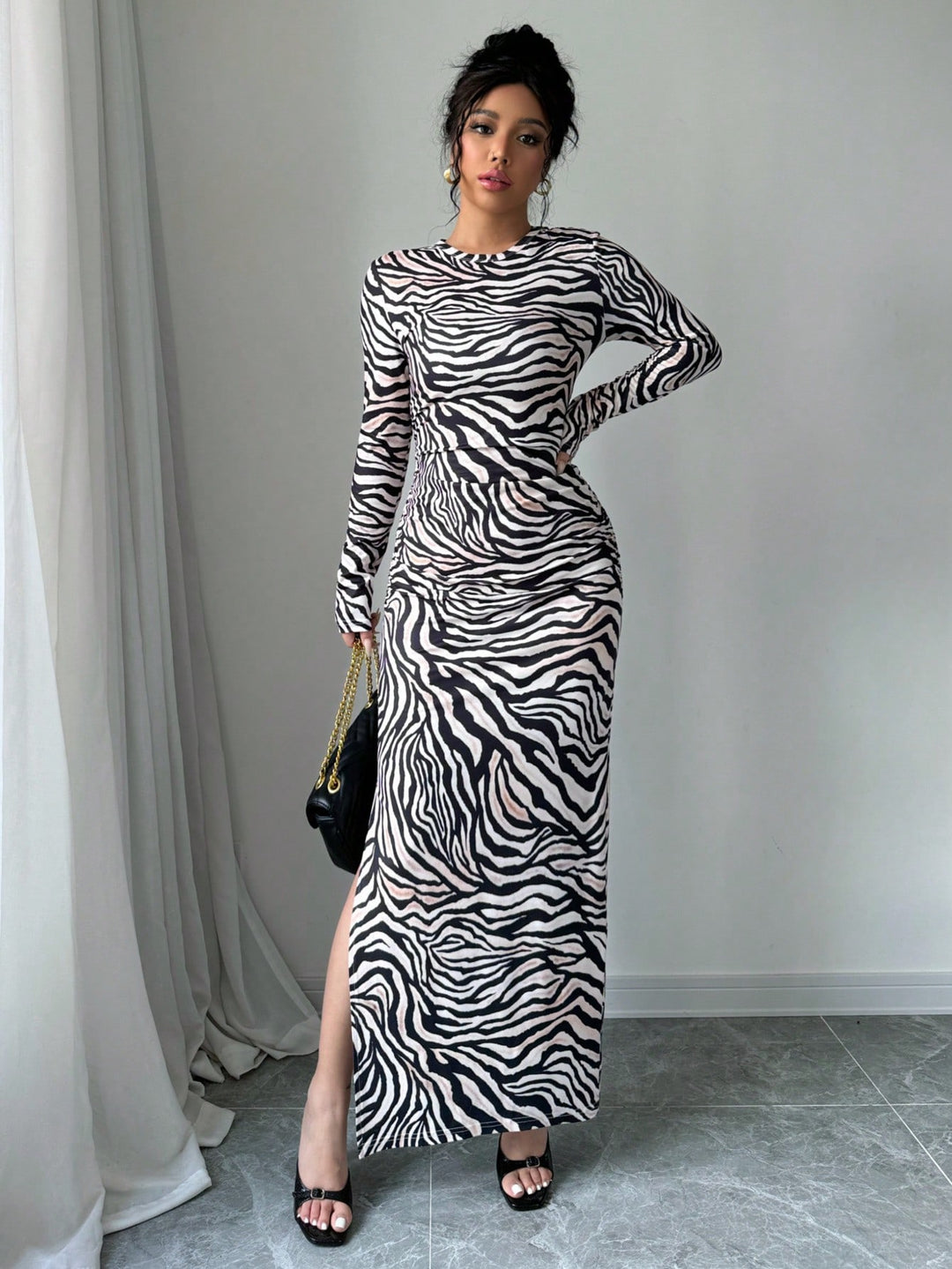 Rochie maxi SHEIN, mix culori