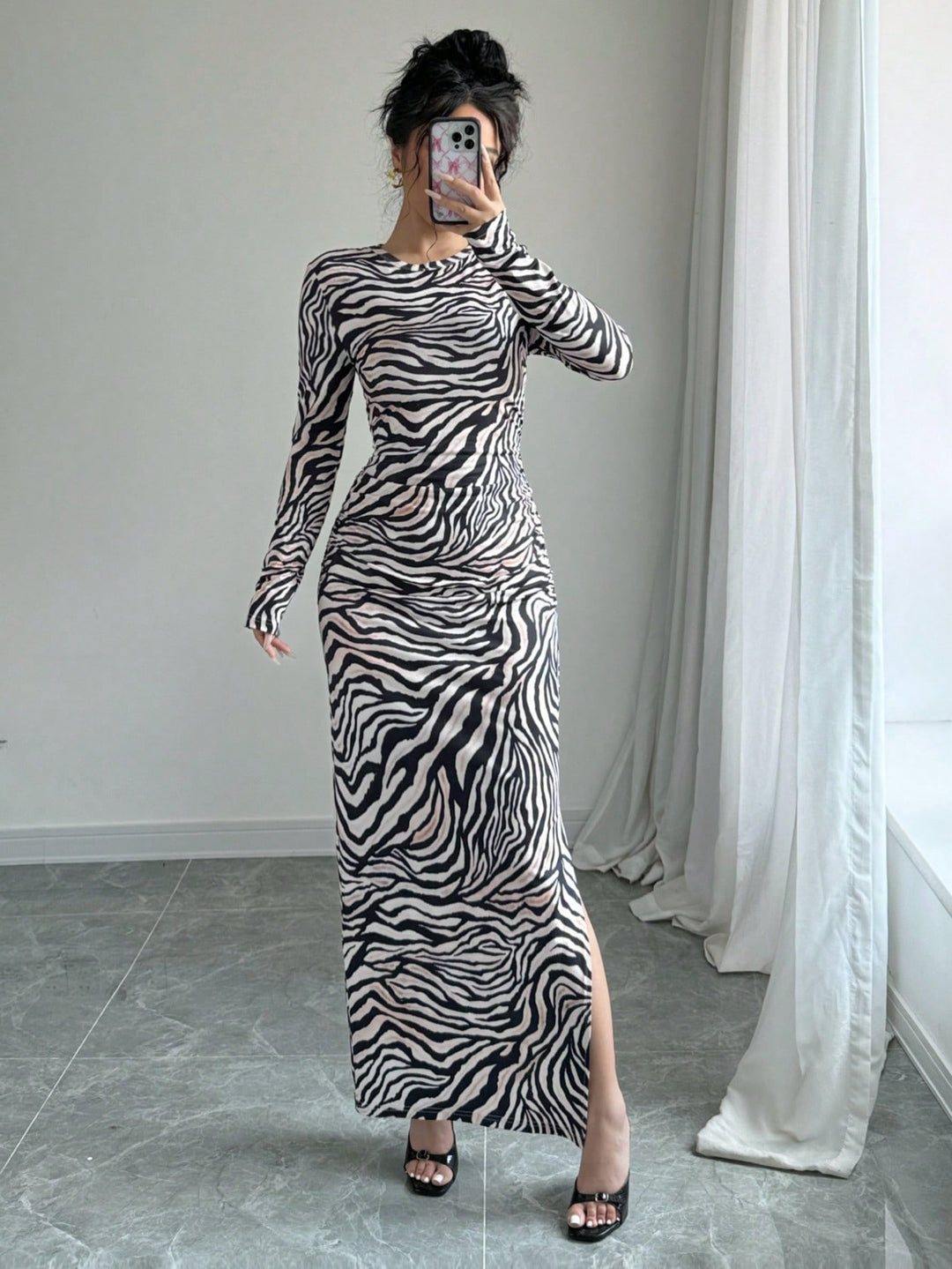 Rochie maxi SHEIN, mix culori