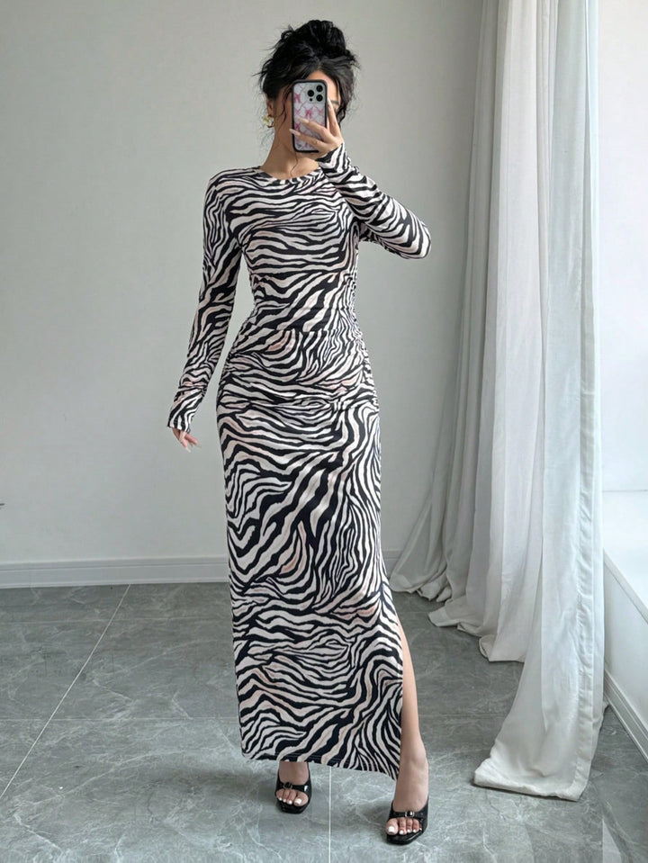 Rochie maxi SHEIN, mix culori