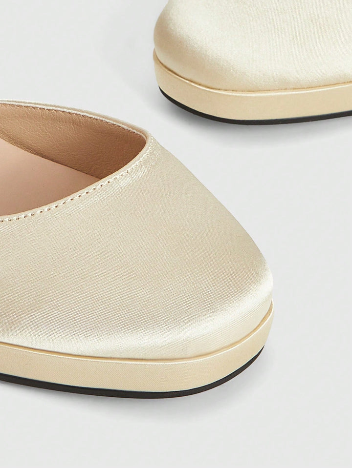 Pantofi cu toc SHEIN, bej