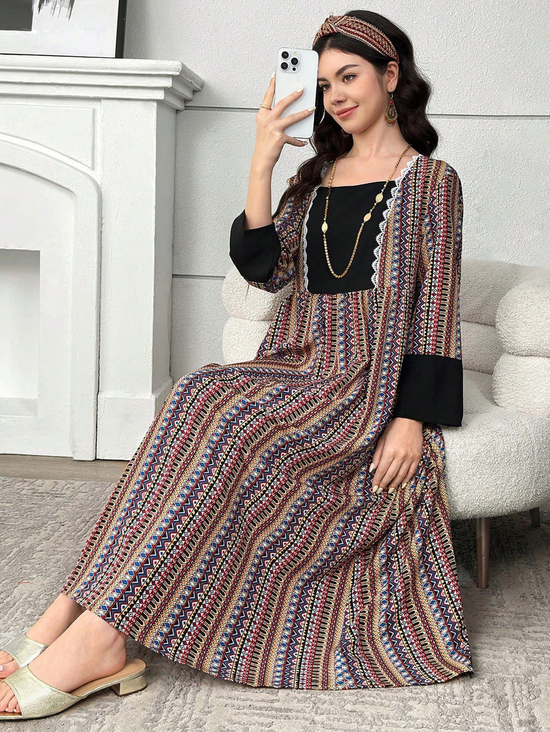 Rochie SHEIN, mix culori