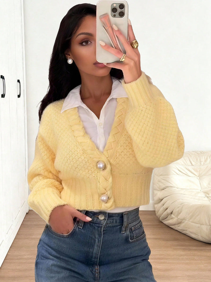 Cardigan SHEIN, galben