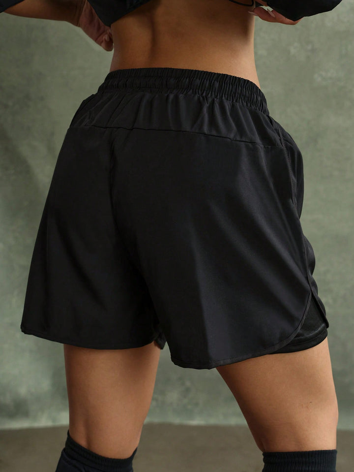 Pantaloni scurți SHEIN, negru