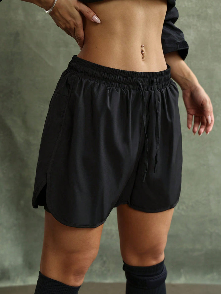 Pantaloni scurți SHEIN, negru