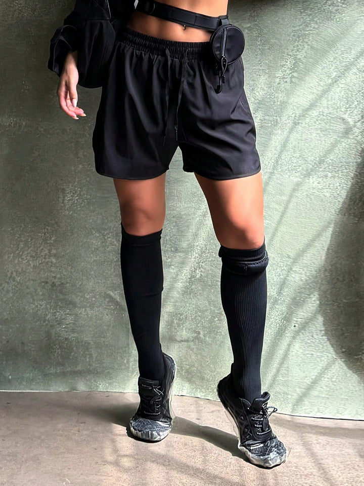 Pantaloni scurți SHEIN, negru