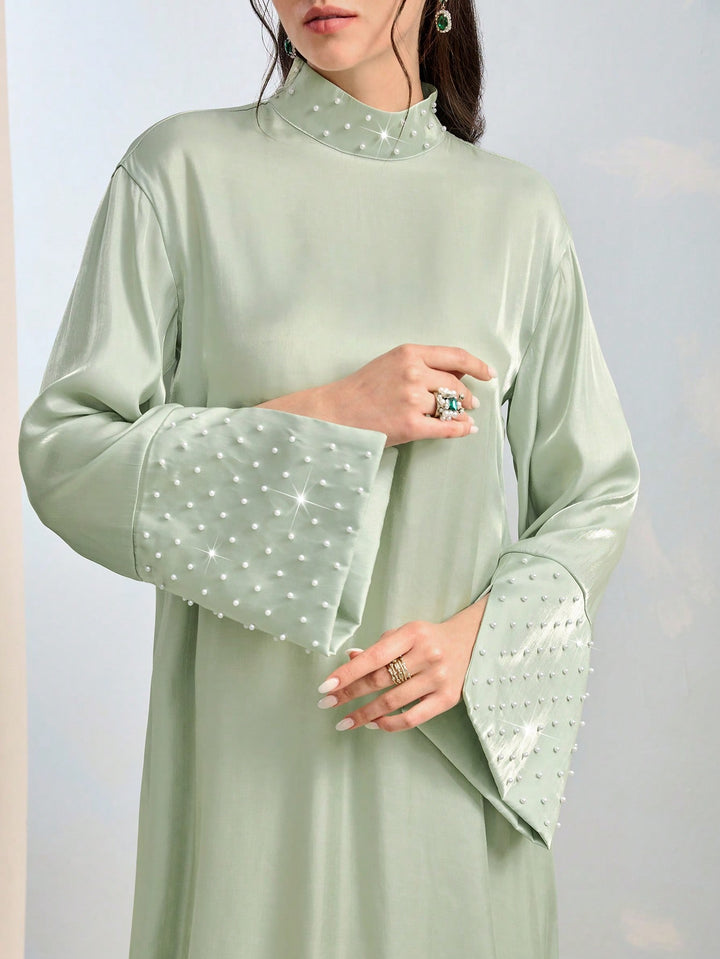 Set caftan și jalabiya SHEIN, verde