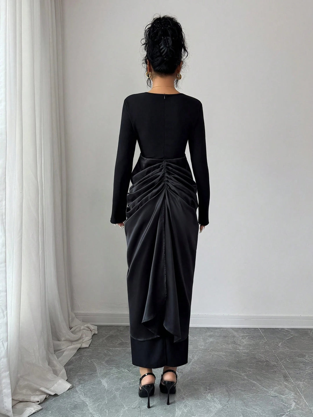 Rochie midi SHEIN, negru