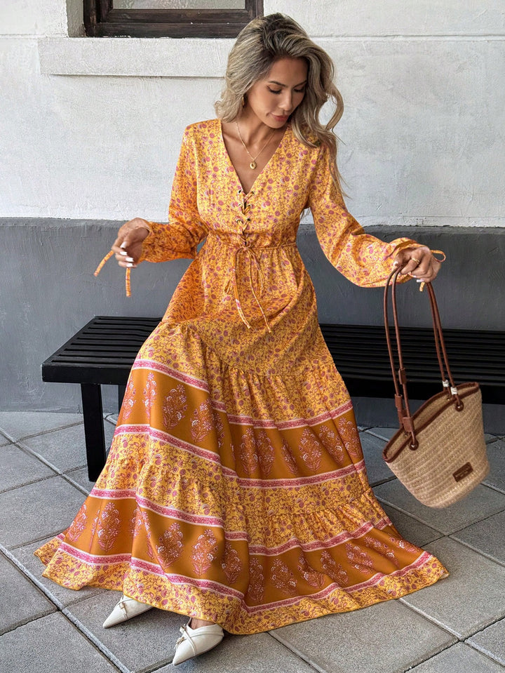 Rochie maxi SHEIN, galben