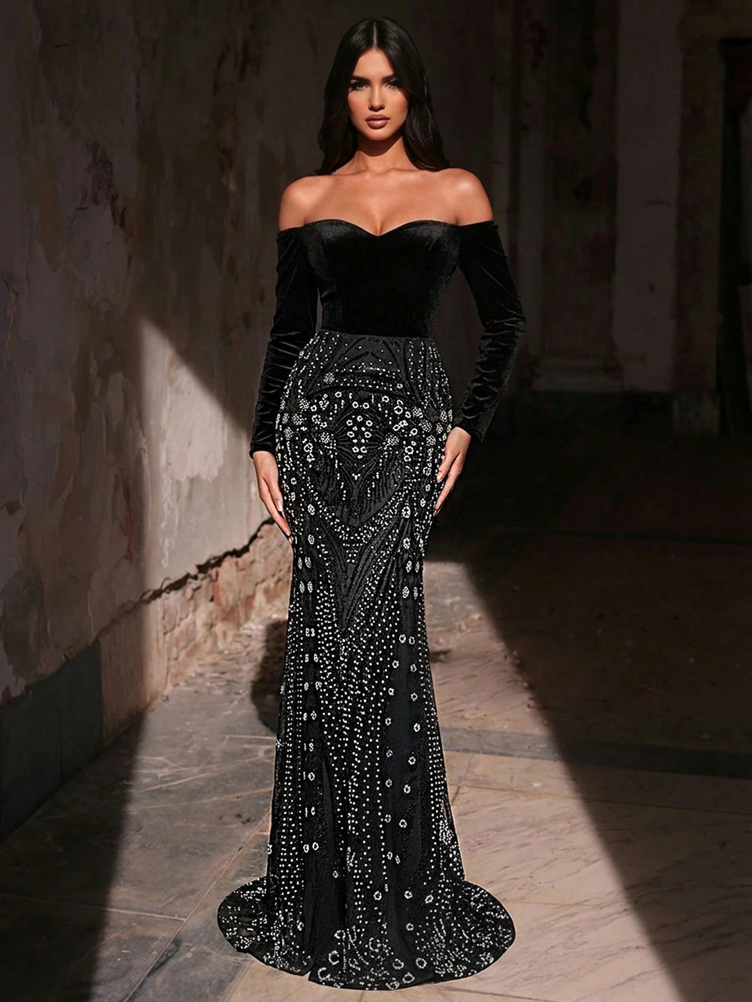 Rochie de ocazie SHEIN, negru