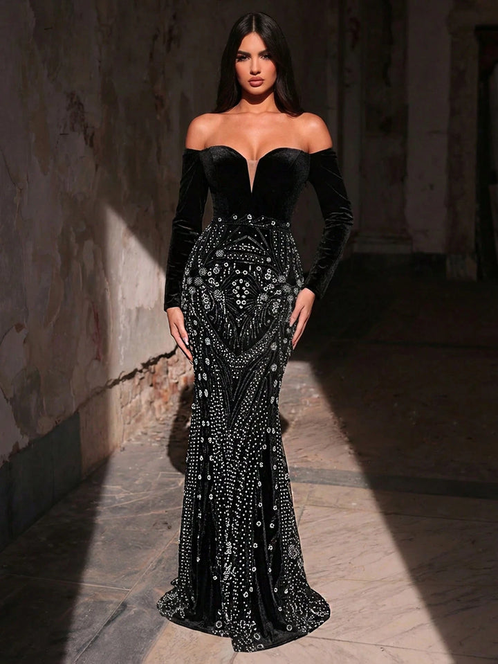 Rochie de ocazie SHEIN, negru
