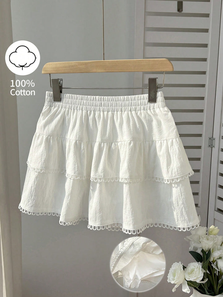 Pantaloni scurți SHEIN, alb