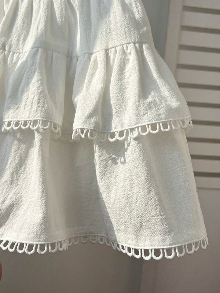 Pantaloni scurți SHEIN, alb