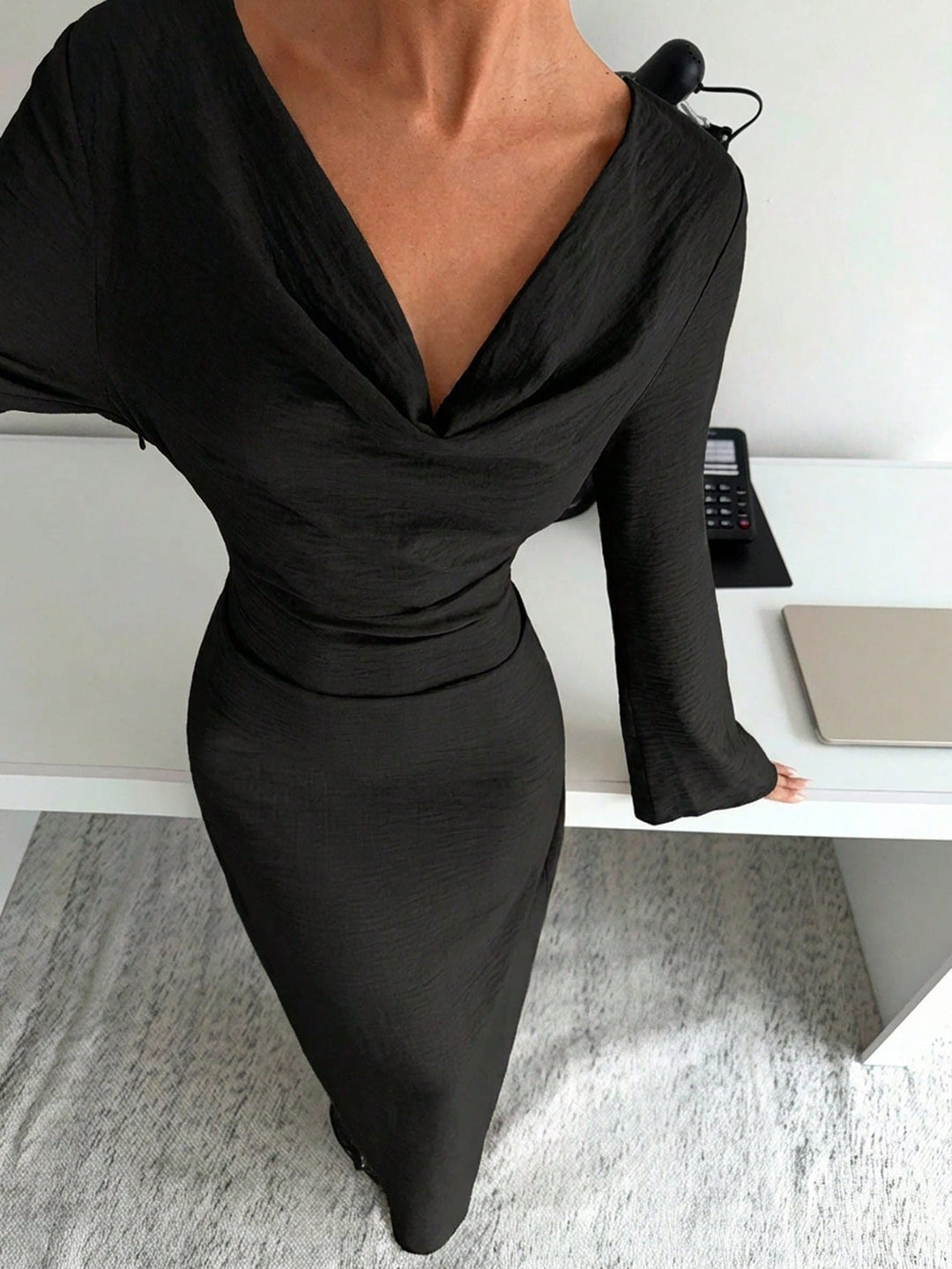 Rochie maxi SHEIN, negru