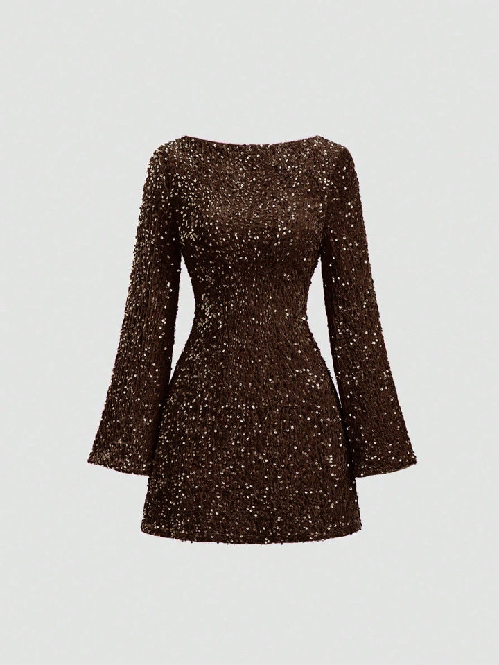 Rochie mini SHEIN, maro