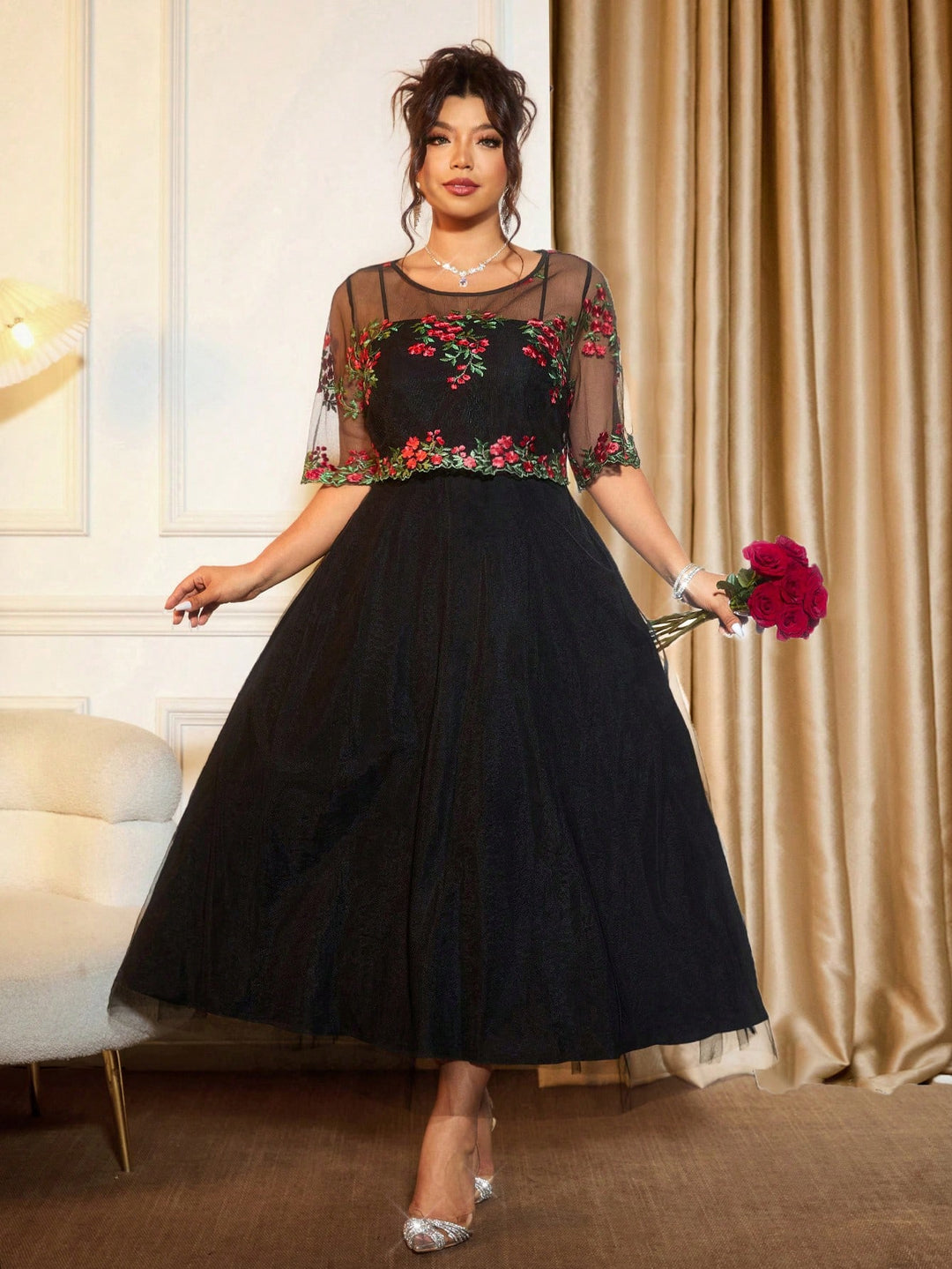 Rochie SHEIN, mix culori