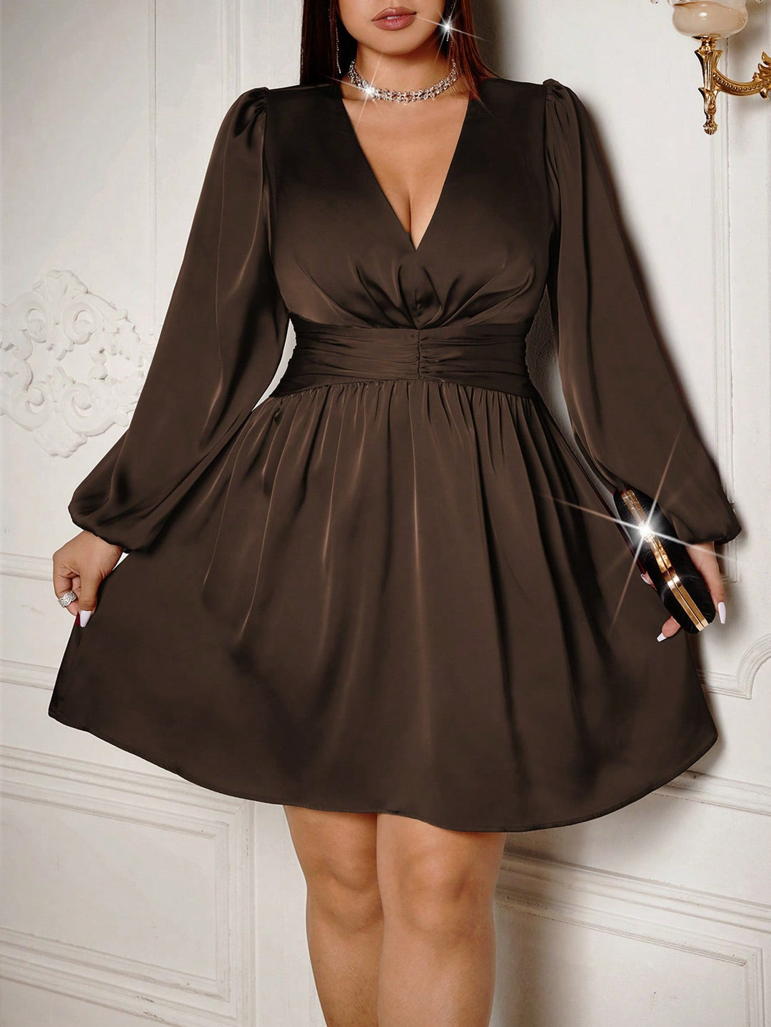 Rochie SHEIN, maro