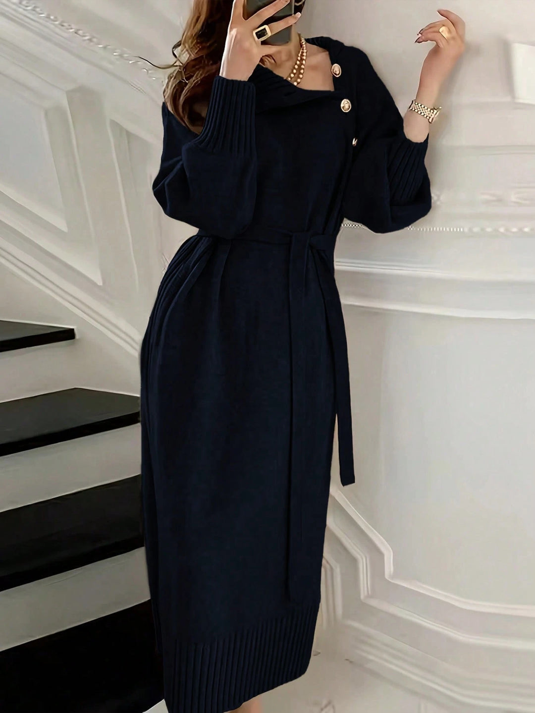 Rochie maxi SHEIN, albastru