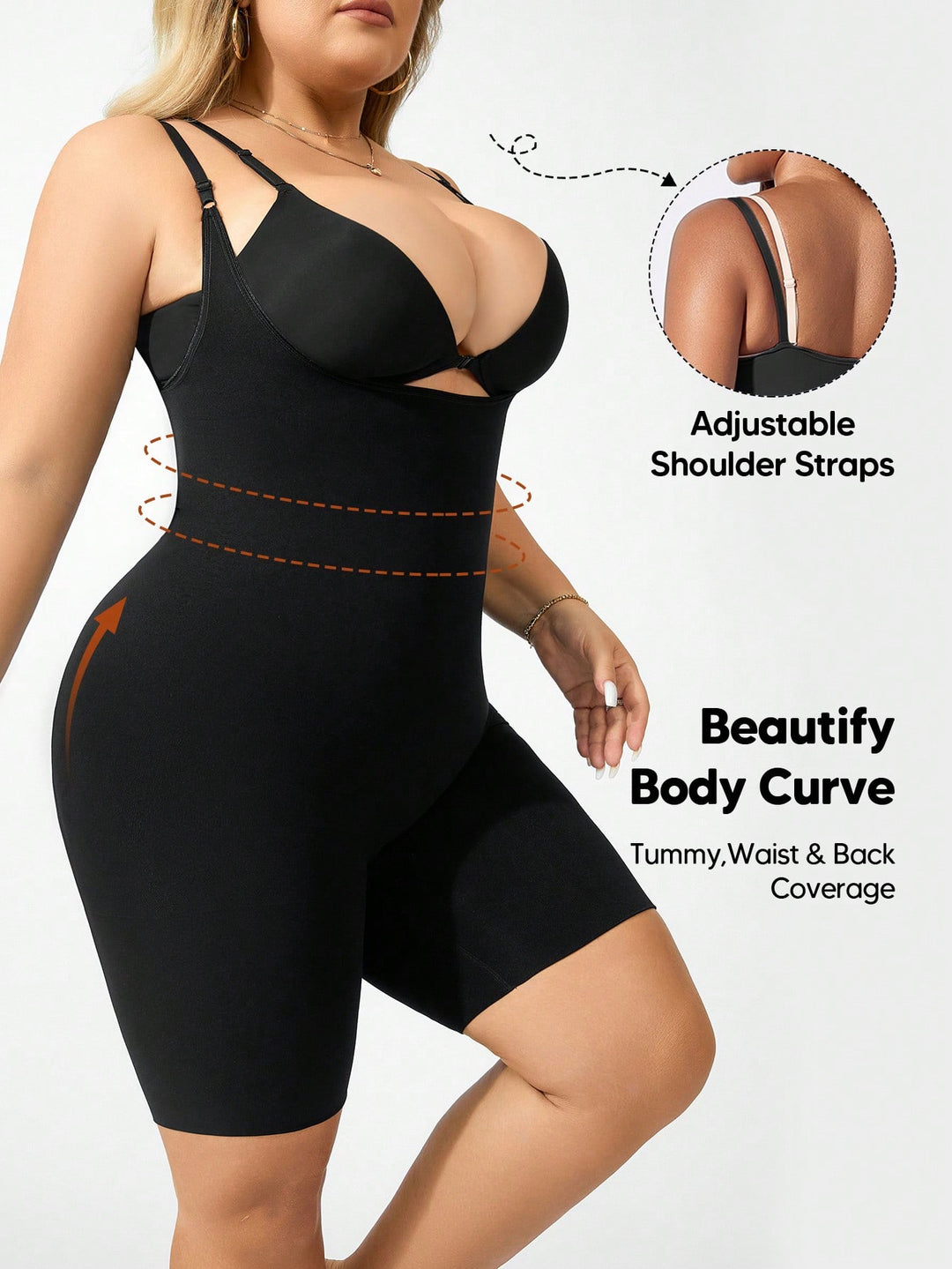 Body modelator SHEIN, negru