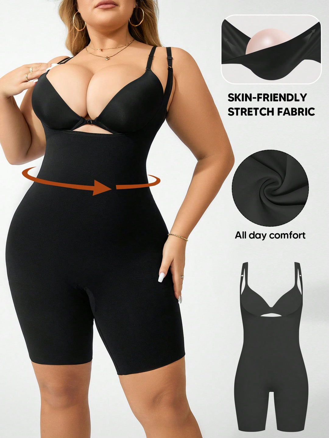 Body modelator SHEIN, negru